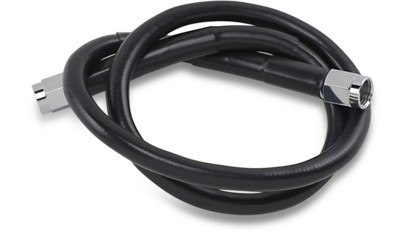 DRAG SPECIALTIES Universal Brake Line - Black - 24" - 824-BLK