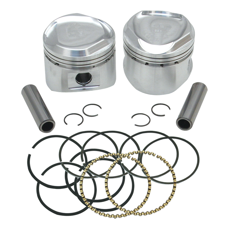 S&S CYCLE 80" Pistons for '84-'99 HD® Big Twins W/ Super Stock Heads - .005" - 92-20265