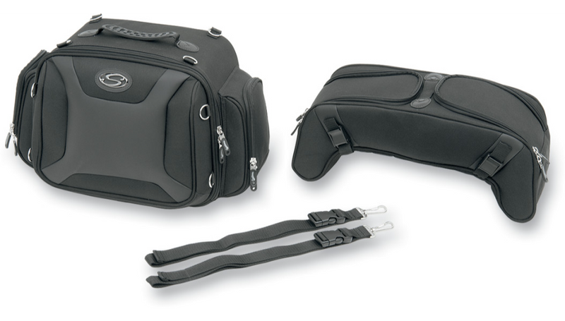 SADDLEMEN FTB2500 Sport Sissy Bar and Combo Bag 3515-0141 - PartsOutlet.com.au