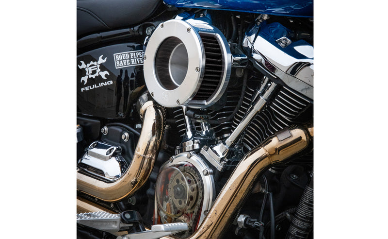 FEULING OIL PUMP CORP. Air Cleaner - BA Series - Raw - Clear Cover - Black - Harley-Davidson 2017-2022 - M8 5532 - PartsOutlet.com.au