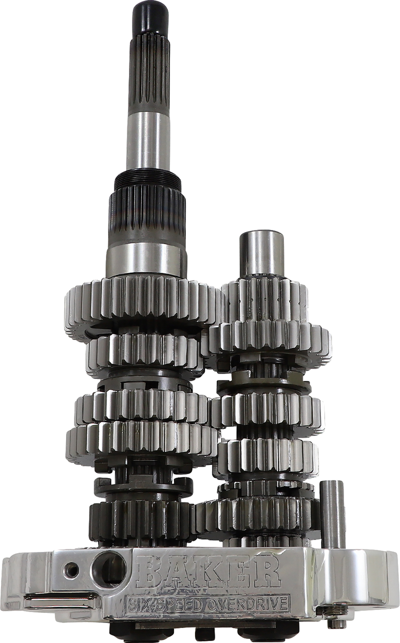 BAKER DRIVETRAIN 6-Speed Gear Set - Harley-Davidson '02-'06 - Polished OD6-404P2-02 - PartsOutlet.com.au