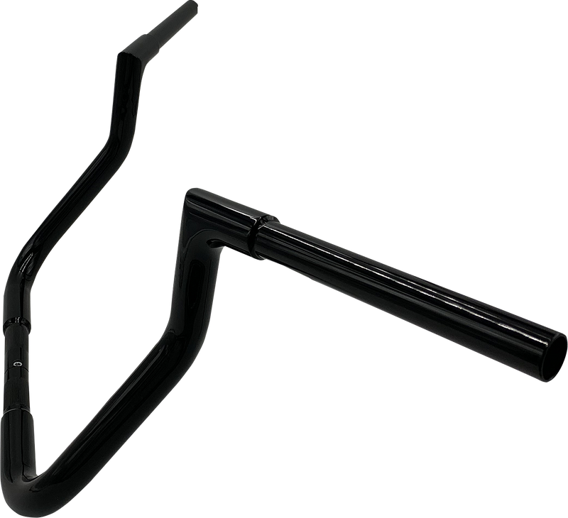 FAT BAGGERS INC. 1-1/4" EZ Install Flat Top Handlebar - Reduced Reach - 11" - Black 705011-B