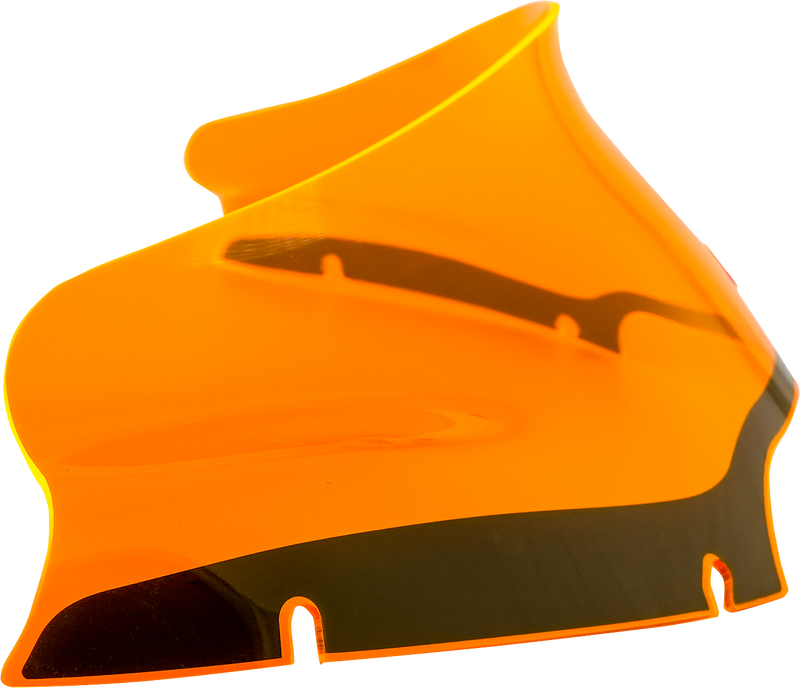 KLOCK WERKS Kolor Flare Windshield - 6" - Orange Ice - FLTR '15-'25 - KWW-01-0628