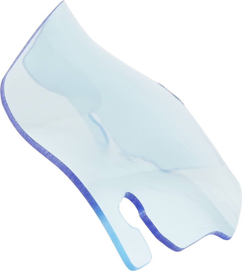 KLOCK WERKS Kolor Flare Windshield - 3-1/2" - Blue Ice - FLR '96-'13 - KWW-01-0657