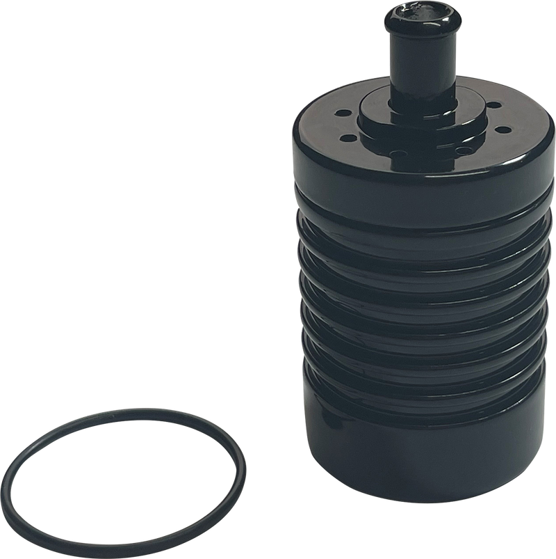 DK CUSTOM PRODUCTS Catch Can for External Breather System - Black - DK-4ST-CC-BLK