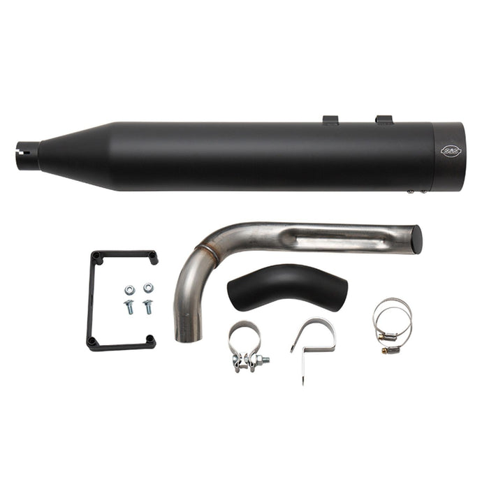 S&S CYCLE SHADOW PIPE for 1995–2008 TOURING MODELS with S&S SIDEWINDER® 2-1–Black - 550-0830 - PartsOutlet.com.au