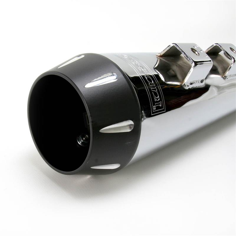 BASSANI XHAUST Road Rage 2:1 B4 Exhaust System - Chrome - Megaphone - '95-'16 FL FLH-747 - PartsOutlet.com.au