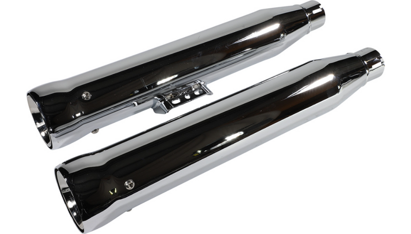 COBRA Neighbor Hater Mufflers for Softail - '18-'22 - Chrome 6047 - PartsOutlet.com.au