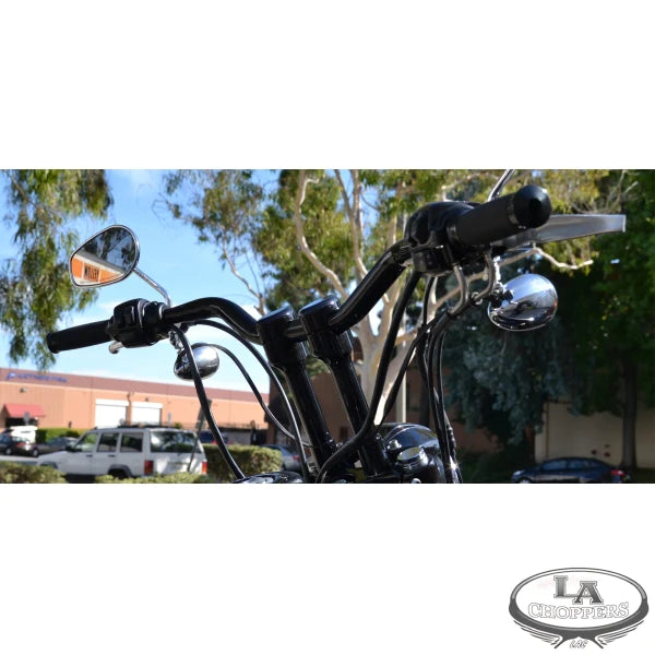 LA CHOPPERS 1 1/4" DIAMETER HEFTY SUPER BAR BLACK UNIVERSAL - LA-7312-09B