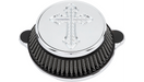 LA CHOPPERS Spanish Cross Air Cleaner - Chrome - M8 LA-2396-03 - PartsOutlet.com.au