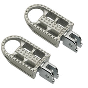 BILTWELL Mushman Step Footpegs - Polished - Softail '18+ - 7002-302-03 - PartsOutlet.com.au