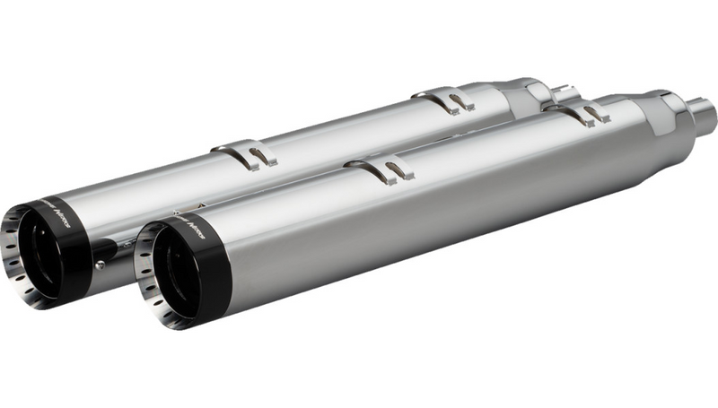 KHROME WERKS 4-1/2" War Hammer Mufflers - Indian Touring '14-'24 with saddlebags - Chrome 202220