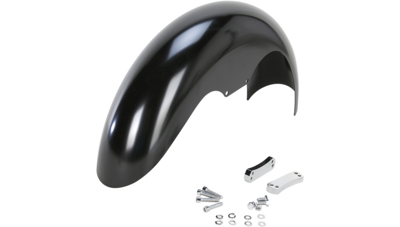 KLOCK WERKS Level Fender Kit - w/ Chrome Blocks - Steel - 19" - FXD '06-'25 - KWF-03-0015