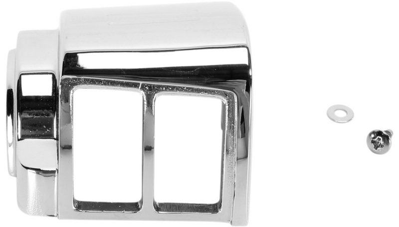 DRAG SPECIALTIES Switch Housing - Left - Upper - Harley-Davidson 1982-1995 - Chrome 07-0545A-BC114 - PartsOutlet.com.au