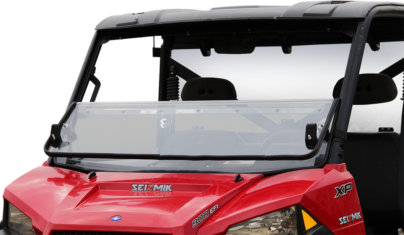 SEIZMIK Folding Windshield - Hard Coated Polycarbonate - Ranger 50-25001KIT