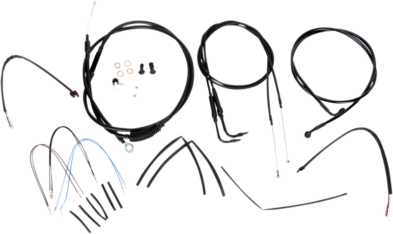 BURLY BRAND Control Kit - 18" Ape Hanger Handlebars - Softail '11-'15 - B30-1074