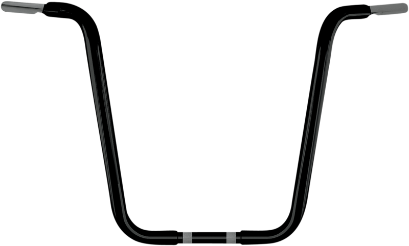 WILD 1 Handlebar - Psycho - 18" - TBW - Black - Harley-Davidson '82-'25 - WO570B