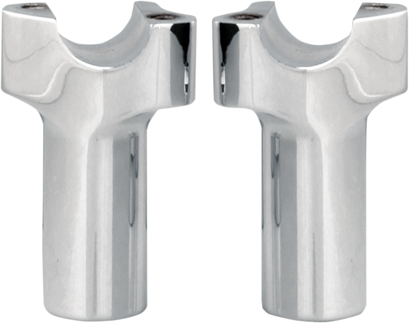 WILD 1 Chubby Billet Risers - 3-1/2" - Chrome - WO529