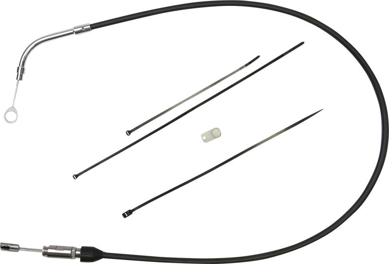 DRAG SPECIALTIES Clutch Cable - Upper - 41" - Black/Chrome - FL '21-'23 - 4323502HE