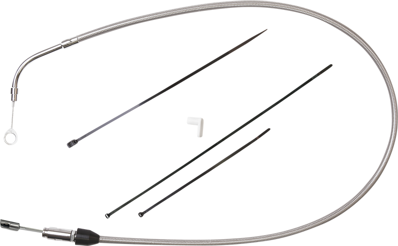DRAG SPECIALTIES Clutch Cable - Upper - 41" - Stainless Steel - FL '21-'23 - 5323502HE