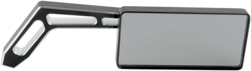 PRO-ONE PERF.MFG. Mirror - Weekend Warrior - Side View - 2 Tone/Cut-Out - Rectangle - Black - Right 102470B