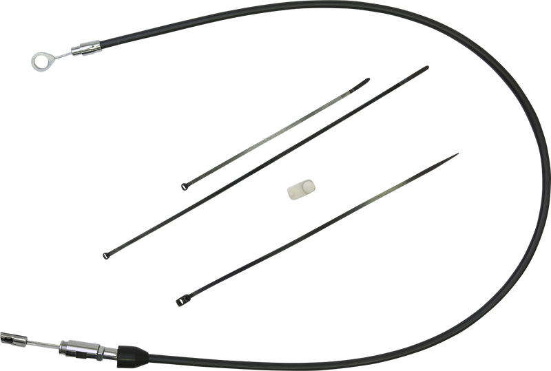 DRAG SPECIALTIES Clutch Cable - Upper - 36" - Black/Chrome - Softail '18-'23 - 4323402HE