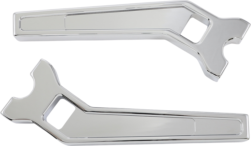 LA CHOPPERS Risers - Pullback - 10" x 1-1/4" - Chrome - LA-7481-10C