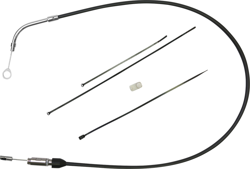 DRAG SPECIALTIES Clutch Cable - Upper - 49" - Black/Chrome - FL '21-'23 - 4323510HE