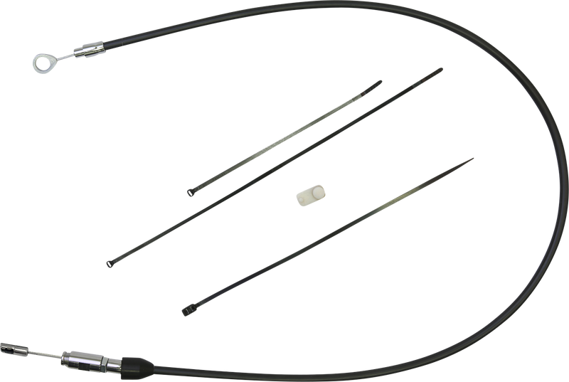 DRAG SPECIALTIES Clutch Cable - Upper - 52" - Black/Chrome - Softail '18-'23 - 4323418HE