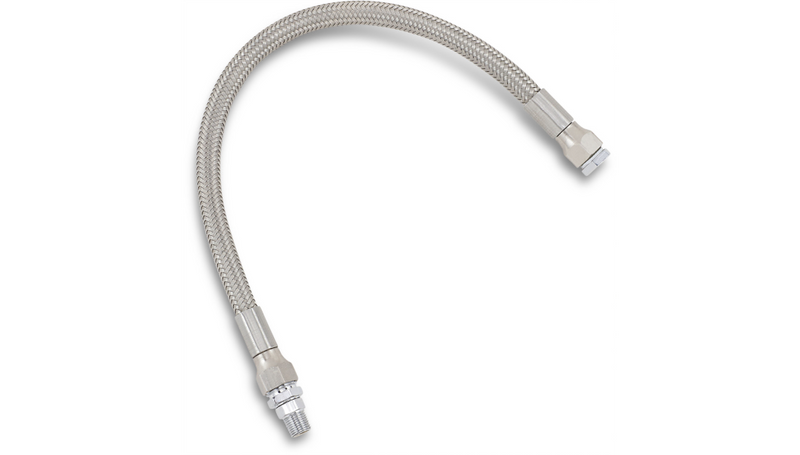 DRAG SPECIALTIES Oil Line with Fittings - Stainless Steel - 13" - 613