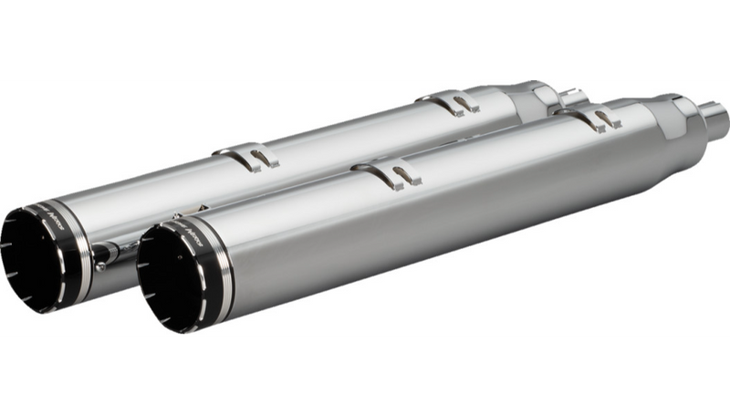 KHROME WERKS 4-1/2" War Hammer Mufflers - Indian Touring '14-'24 with saddlebags - Chrome 202220