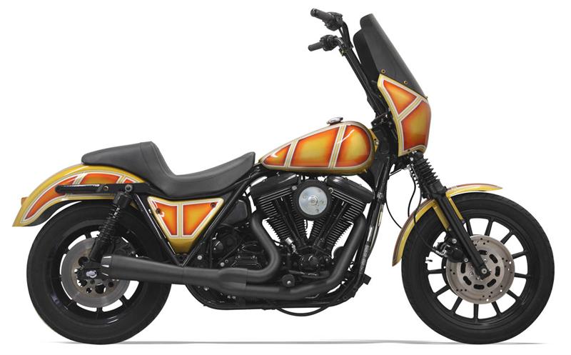 BASSANI XHAUST Road Rage 2:1 Exhaust - Short - FXR '84-'00 - Black 1FXR2B - PartsOutlet.com.au