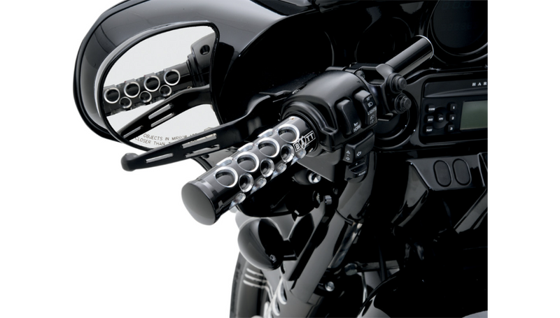 DRAG SPECIALTIES Levers - Slotted - FL Touring - Harley-Davidson 2008-2016 - Black H07-0587B - PartsOutlet.com.au