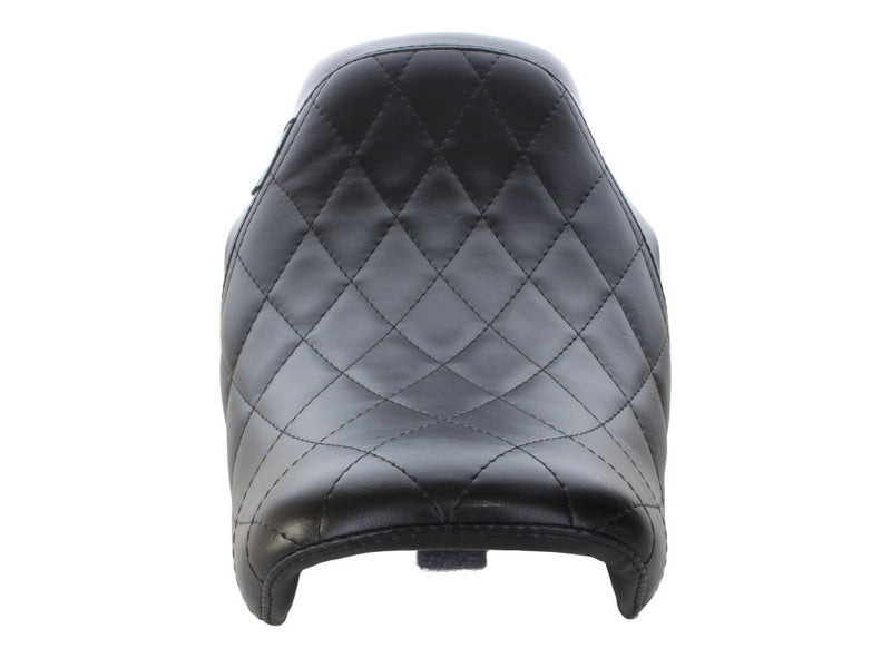 LE PERA Bare Bones Solo Seat With Diamond Stitch. Fits Dyna 2006-2017 - LK-001DM - PartsOutlet.com.au