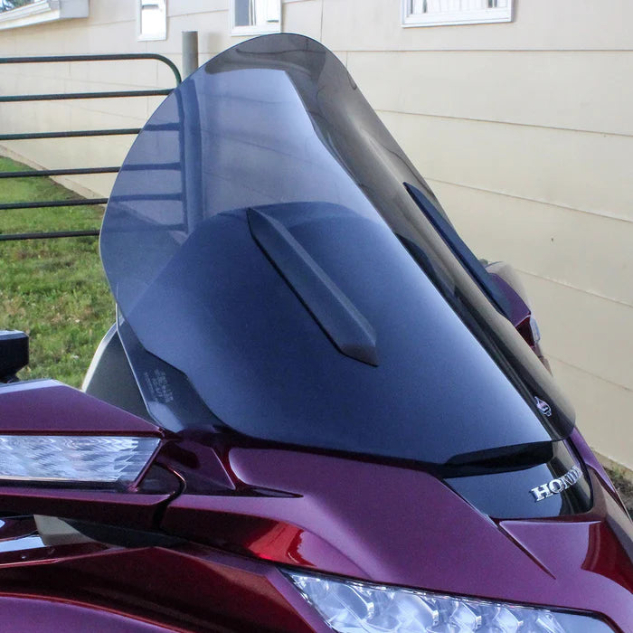KLOCK WERKS Flare Windshield - 18" - Dark Smoke - Honda GL1800 '18-'25 - KWW-06-0559