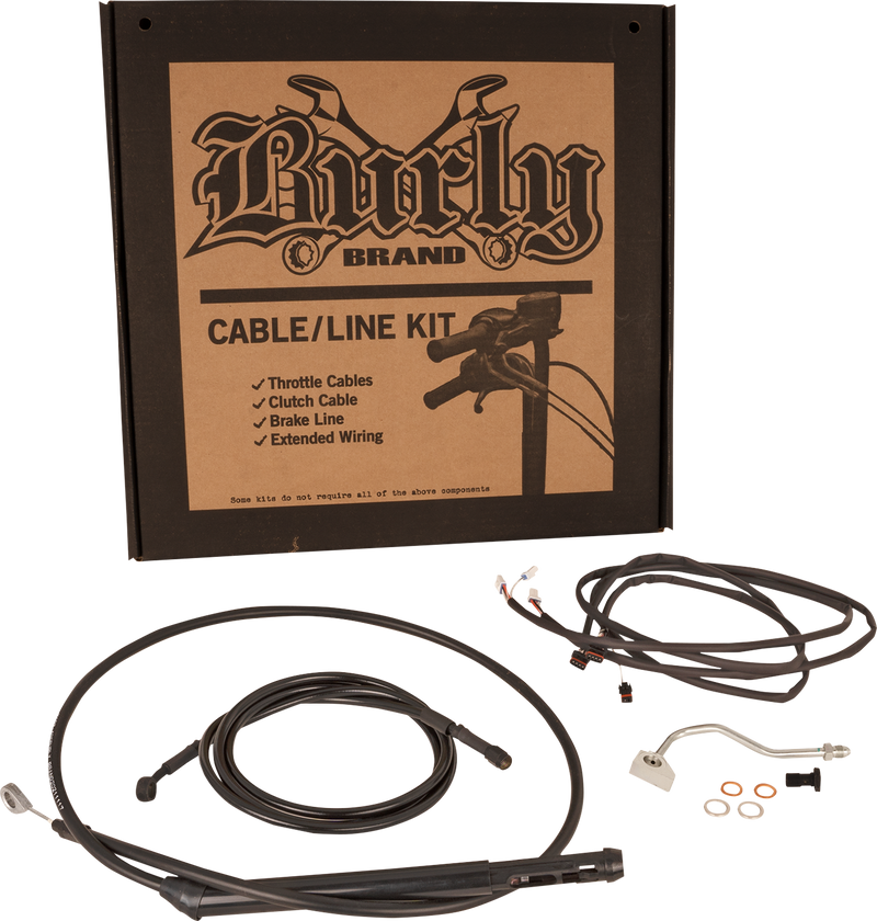 BURLY BRAND Control Kit - Bagger - 15" - Black - Harley-Davidson '21-'24 - B30-1315