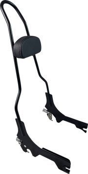 MOTHERWELL Quick Release Sissy Bar - 23" - With Pad - Matt Black MWL-196-18-MB