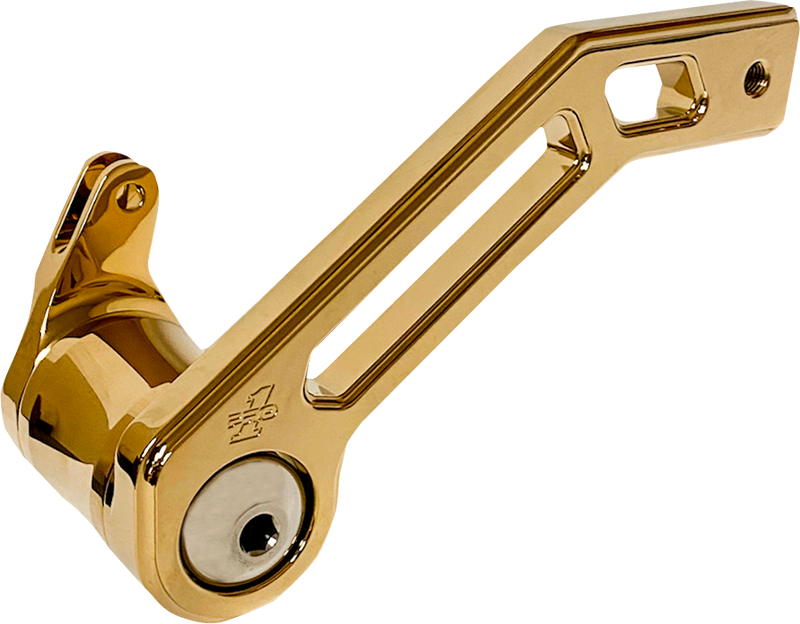PRO-ONE PERF.MFG. Touring T-Rex Shorty Brake Arm - Gold - '08 -'13 FL 500772TIN