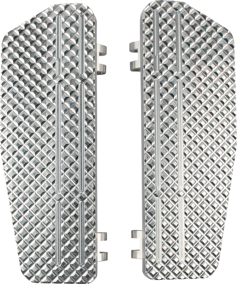 LA CHOPPERS County Line Billet Floorboards - Raw - FL '65-'22 - LA-P101-00