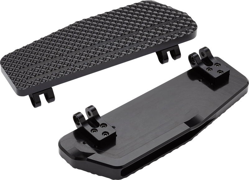LA CHOPPERS County Line Billet Floorboards - Black - FL '65-'22 - LA-P101-00B