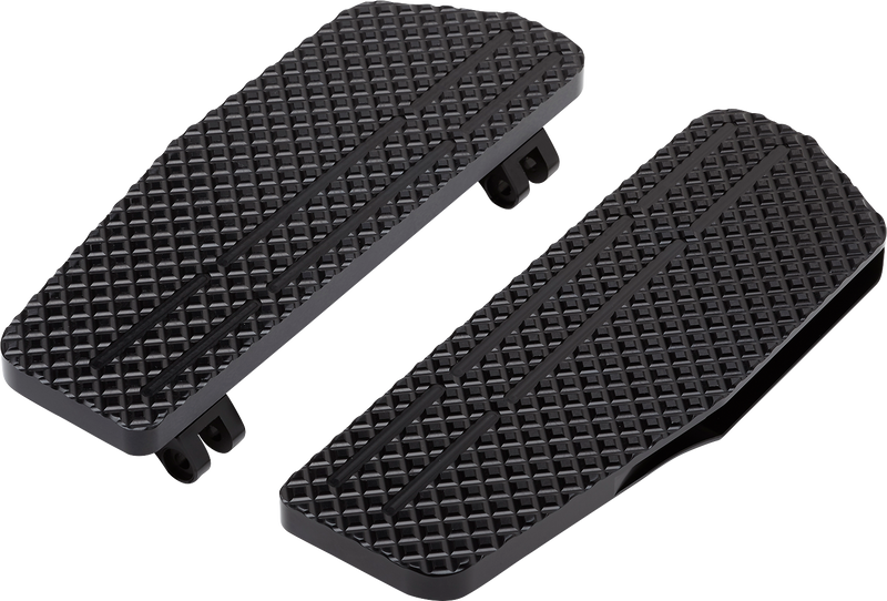 LA CHOPPERS County Line Billet Floorboards - Black - FL '65-'22 - LA-P101-00B