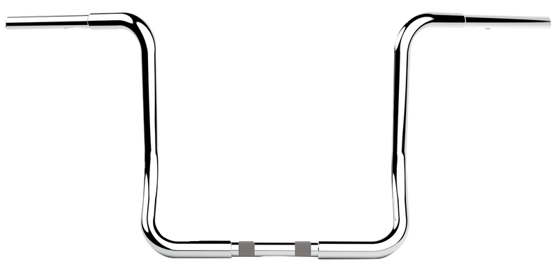 LA CHOPPERS Handlebar - Twin Round - 14" - Chrome - FLHT '96-'23 - LA-7325-14C