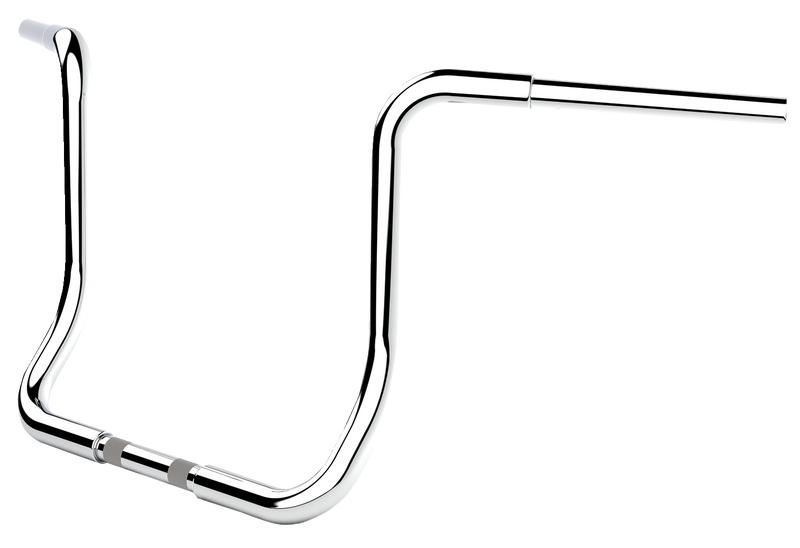 LA CHOPPERS Handlebar - Twin Round - 14" - Chrome - FLHT '96-'23 - LA-7325-14C