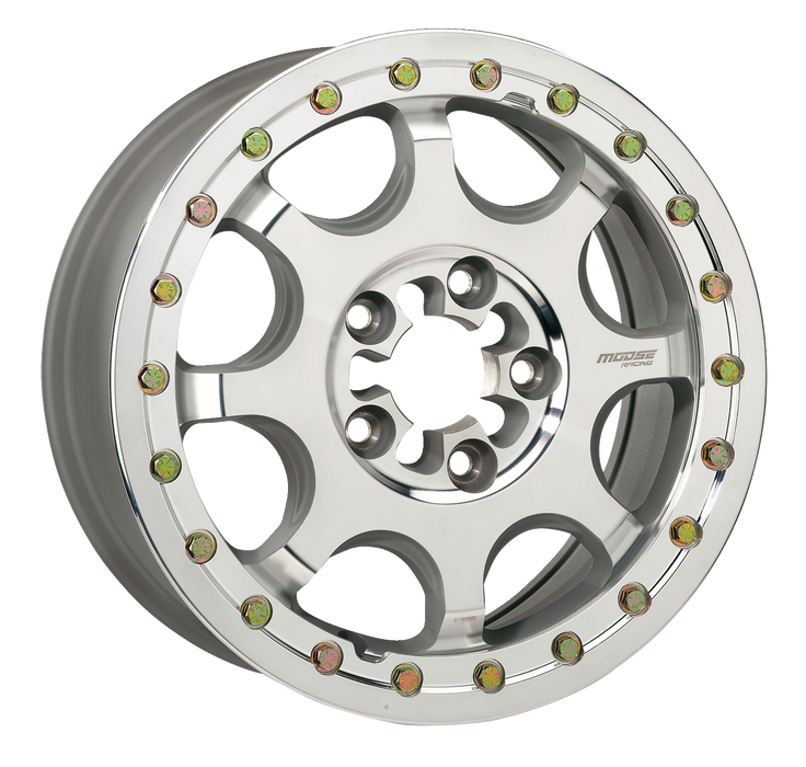 MOOSE UTILITY Wheel - 351X 5-Lug Beadlock - Front/Rear - Machined - 15x7 - 5/4.5 - 5+2 - Polaris 2022 - 351BM157545CF64