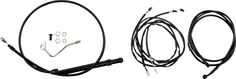 BURLY BRAND Control Kit - Bagger - 13" - Black - Harley-Davidson '21-'24 - B30-1314