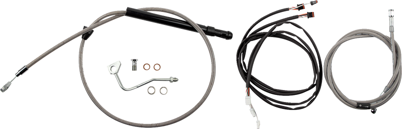 BURLY BRAND Control Kit - Bagger - 13" - Stainless Steel - Harley-Davidson '21-'24 - B30-1316