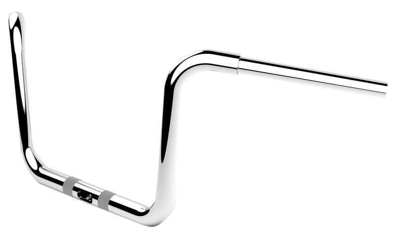 LA CHOPPERS Handlebar - Twin Round - 10" - Chrome - FLTR '15-'23 - LA-7324-10C