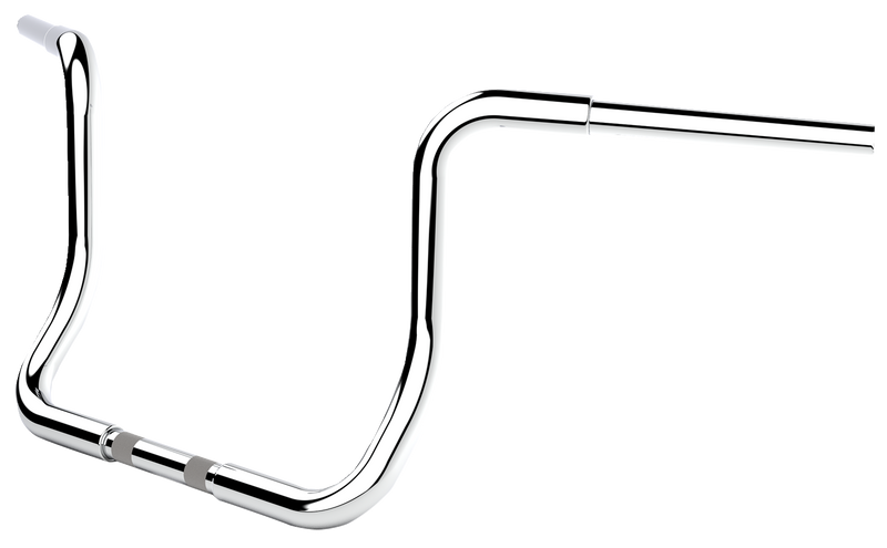 LA CHOPPERS Handlebar - Twin Round - 12" - Chrome - FLHT '96-'23 - LA-7325-12C