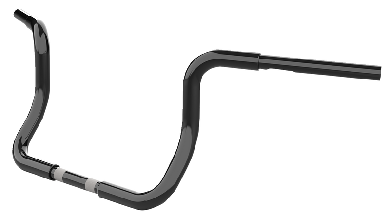 LA CHOPPERS Handlebar - Twin Round - 10" - Black - FLHT '96-'23 - LA-7325-10B