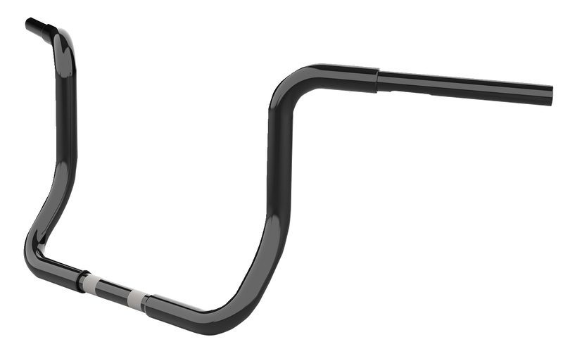 LA CHOPPERS Handlebar - Twin Round - 12" - Black - FLHT '96-'23 - LA-7325-12B